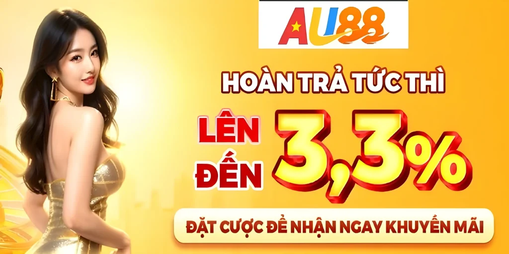 Au8811 khuyến mãi người chơi nhận tới 3.3%